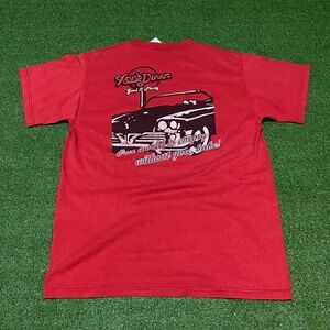 Vintage 90s XAN’S DINER Mississippi T-Shirt Red Fruit of the Loom S/M Promo Tee